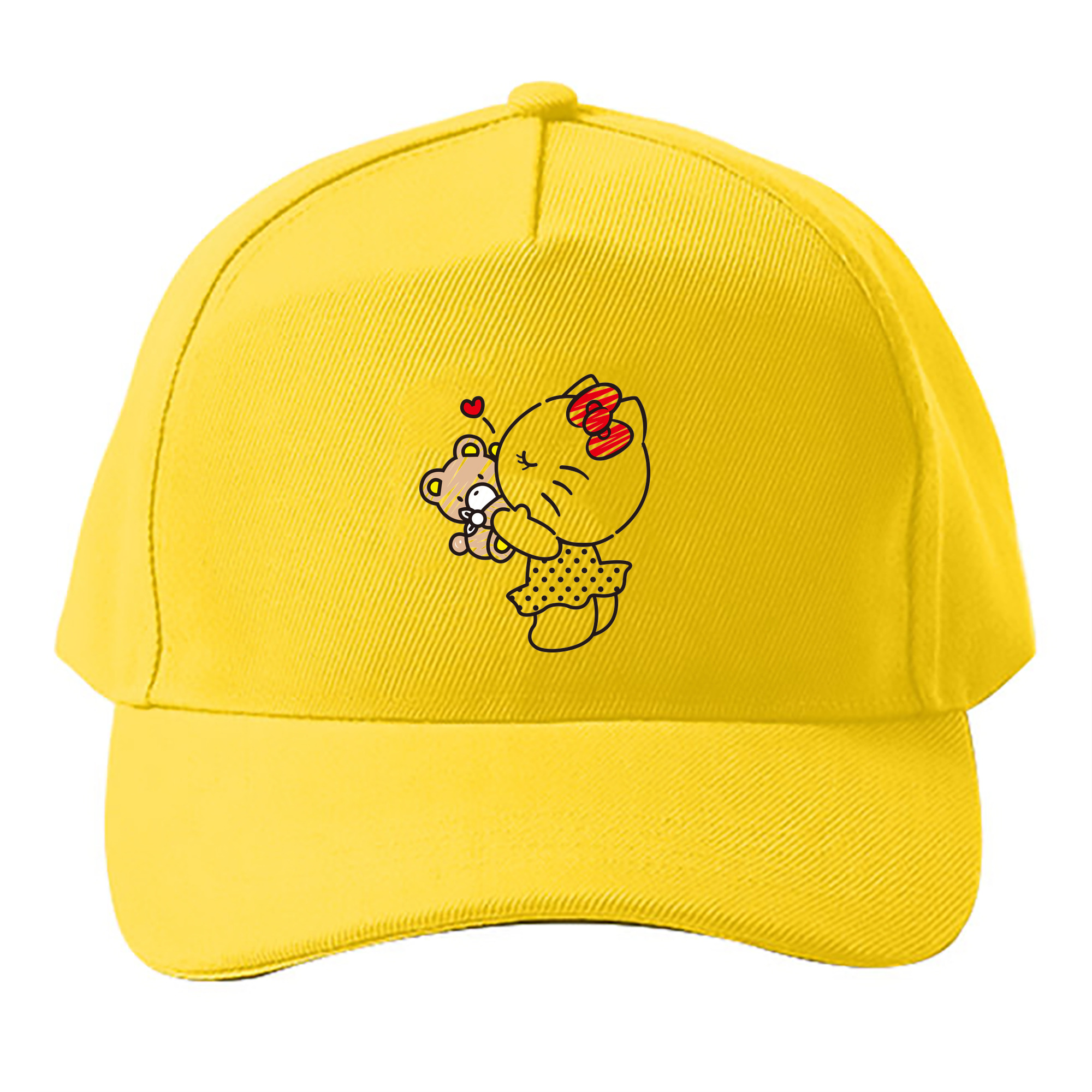 （画像用） Hello Kitty ハローキティ ベースボールキャップ 綿100％ 男女兼用 帽子 スポーツ